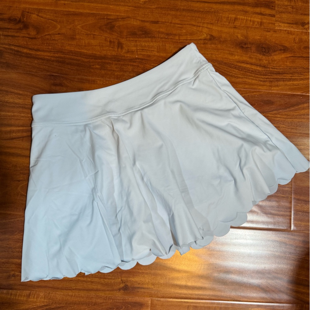 White Scalloped Skirt